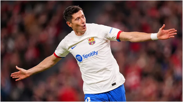 Robert Lewandowski of FC Barcelona