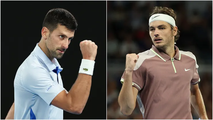 Novak Djokovic and Taylor Fritz