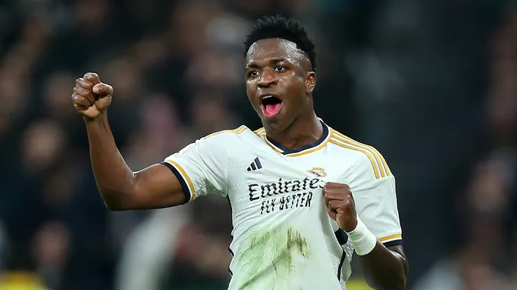 Vinicius Jr celebrates controversial goal against Almeria