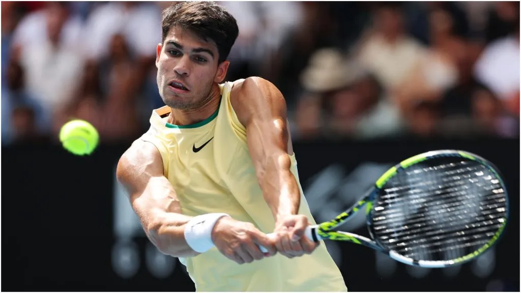 Carlos Alcaraz of Spain – Cameron Spencer/Getty Images