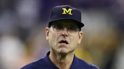 Jim Harbaugh with Michigan