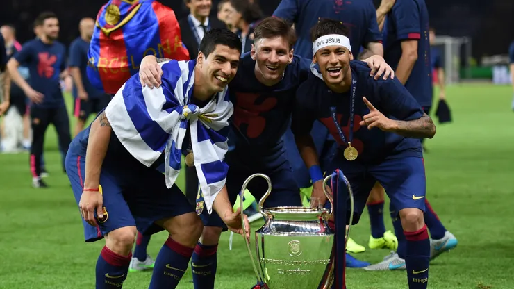 Lionel Messi, Neymar, and Luis Suarez