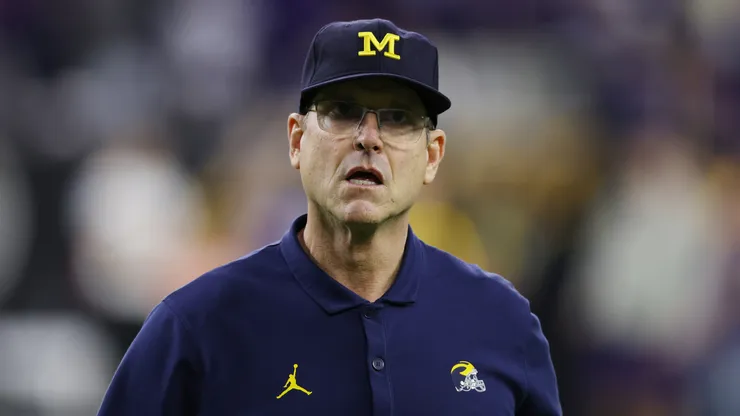 Jim Harbaugh, coach of the Michigan Wolverines