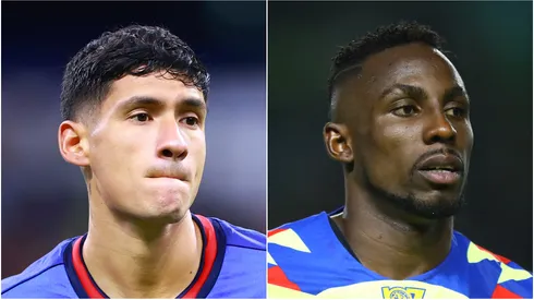 Uriel Antuna of Cruz Azul and Julian Quinones of Club America
