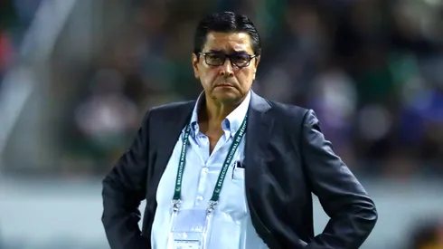 Luis Fernando Tena coach of Guatemala looks on during an international friendly match between Mexico and Guatemala at Kraken Stadium on June 07, 2023 in Mazatlan, Mexico.
