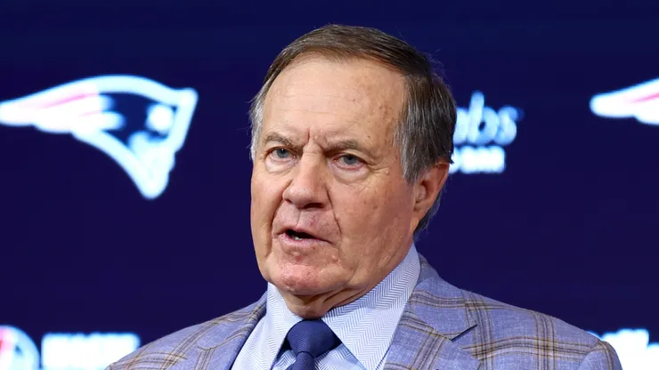 Bill Belichick in his final press conference with the Patriots