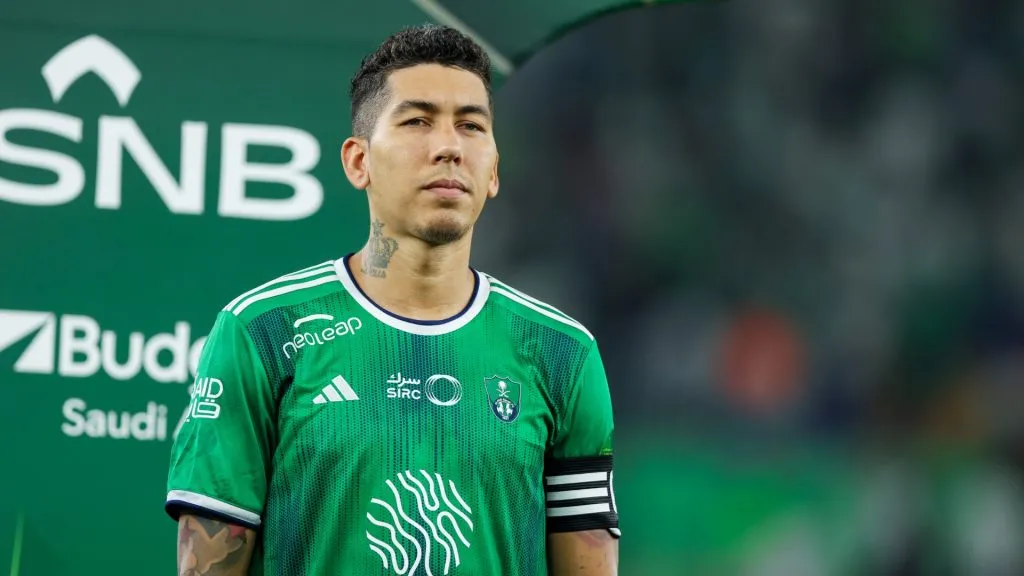 Roberto Firmino of Al Ahli prior King of Champions Cup between Al Ahli and Abha at Prince Abdullah Al Faisal Stadium on October 31, 2023 in Jeddah, Saudi Arabia.