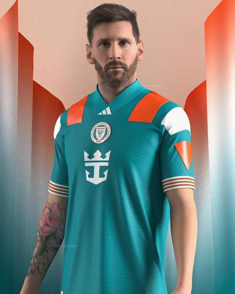 Messi’s jersey design for Inter Miami inspired by the Dolphins (Footy Headlines)