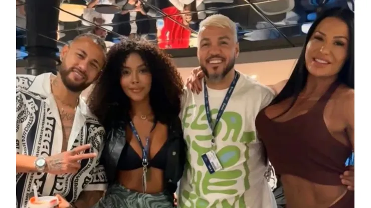 Neymar parties on New Year's cruise
