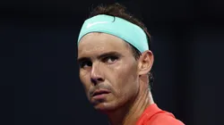 Rafael Nadal during the 2024 Brisbane International