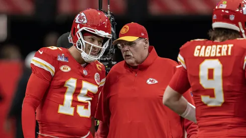 Patrick Mahomes and Andy Reid.