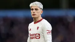 Alejandro Garnacho of Manchester United during the Premier League match between Aston Villa and Manchester United at Villa Park on February 11, 2024 in Birmingham, England.
