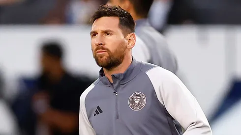 Lionel Messi #10 of Inter Miami CF warms-up prior to a game against the Los Angeles Galaxy at Dignity Health Sports Park on February 25, 2024 in Carson, California.