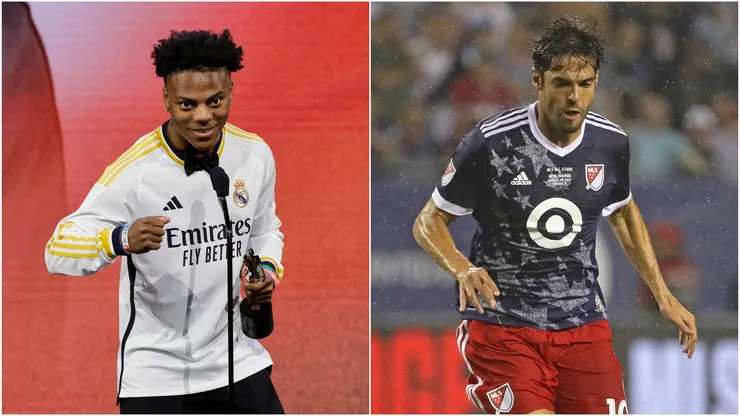 Speed (left) and Kaka.