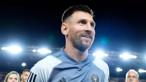 Lionel Messi #10 of Inter Miami CF leaves the field after a friendly match against Newell's Old Boys at DRV PNK Stadium on February 15, 2024 in Fort Lauderdale, Florida. Newell's Old Boys and Inter Miami CF tied 1-1.