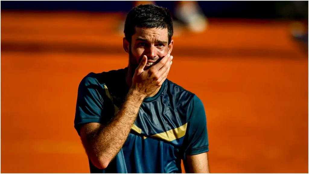 Facundo Diaz Acosta of Argentina celebrates after winning Semi Final match -Marcelo Endelli/Getty Images