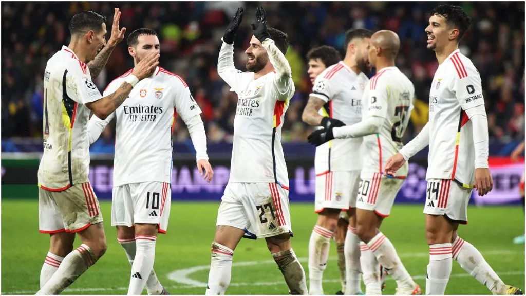 Rafa of SL Benfica celebrates after scoring ā Adam Pretty/Getty Images