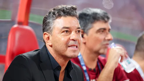 Marcelo Gallardo, coach of Al Ittihad, looks on during the Saudi Pro League match between Al-Ittihad and Al-Khaleej at King Abdulaziz Sport City Stadium on November 30, 2023 in Mecca, Saudi Arabia.