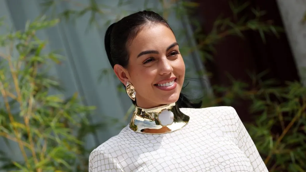 Georgina Rodriguez is seen arriving at the 79th Venice International Film Festival on September 01, 2022 in Venice, Italy.