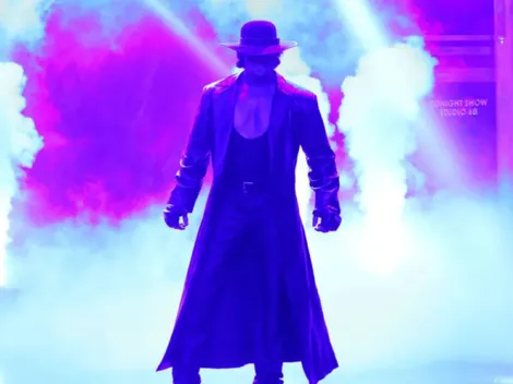 Why was the Undertaker at the Riyadh Season Trophy final?