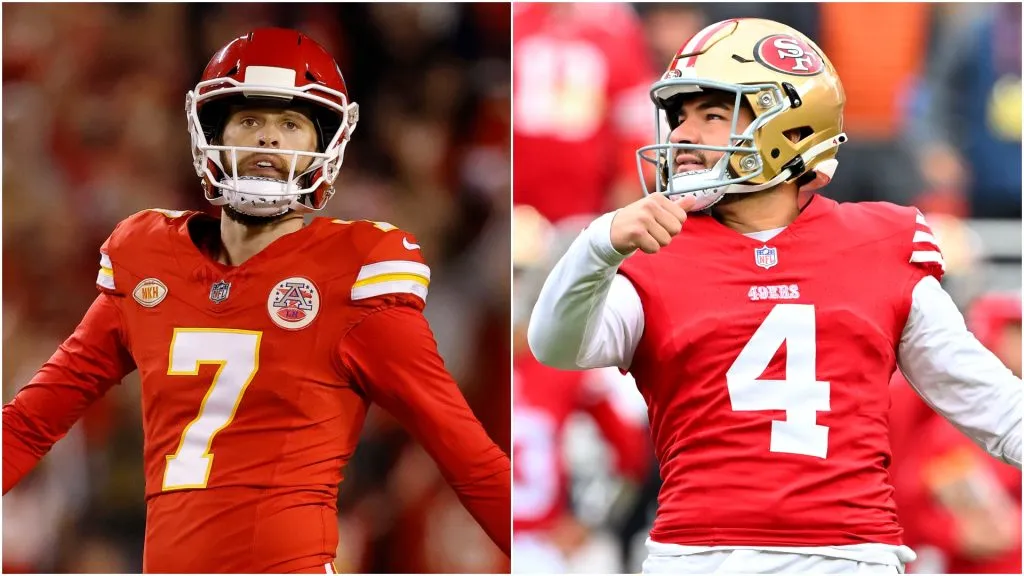 Harrison Butker (left) and Jake Moody