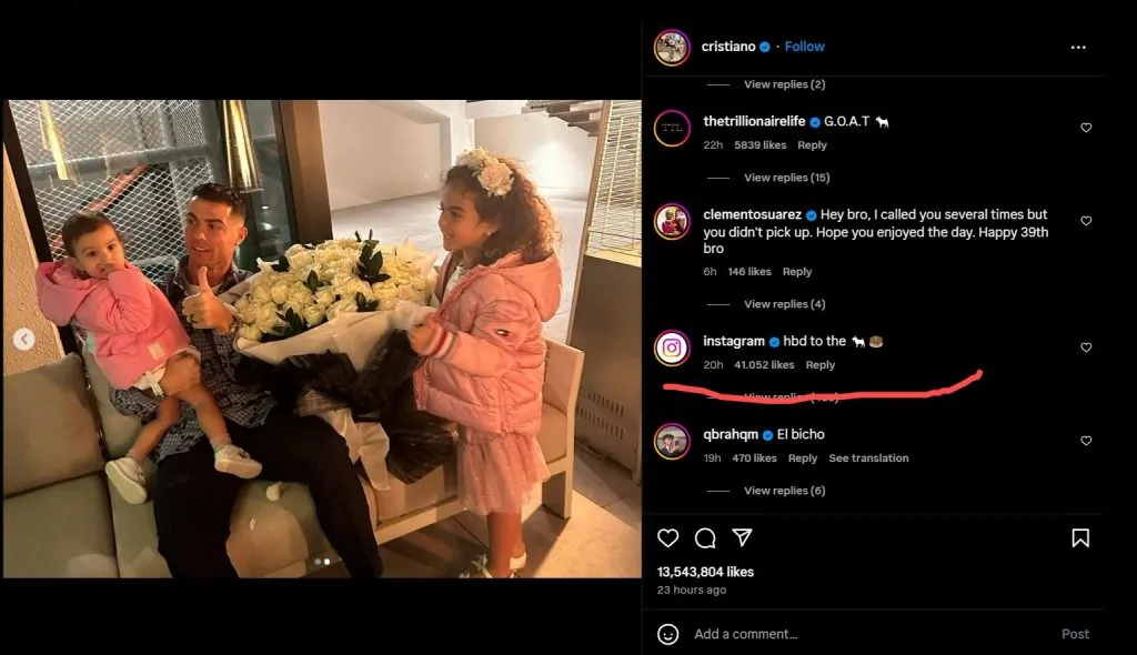 Instagram/@cristiano