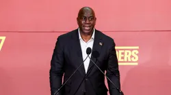 Magic Johnson, co-owner of the Washington Commanders