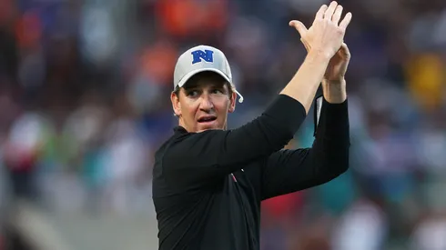 Eli Manning during the 2024 NFL Pro Bowl games