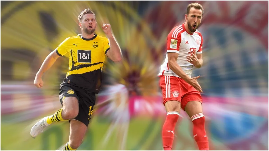 Niclas FUELLKRUG (DO) meets Harry KANE (Bayern Muenchen) – IMAGO / Sven Simon