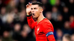 Cristiano Ronaldo complains during Portugal's loss to Slovenia.