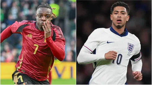 Doku of Belgium (L) and Bellingham of England (R)