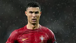 Cristiano Ronaldo of Portugal looks during the UEFA EURO 2024 European qualifier match between Portugal and Slovakia at Estadio do Dragao on October 13, 2023 in Porto, Portugal.