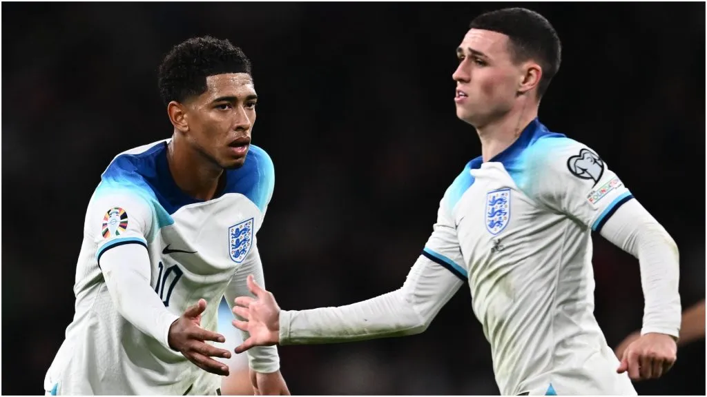 Jude Bellingham and Phil Foden of England – IMAGO / Sebastian Frej