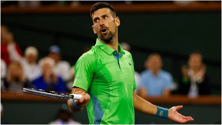 Novak Djokovic of Serbia