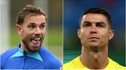 Jordan Henderson and Cristiano Ronaldo