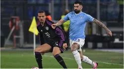 Leroy Sane from F.C. Bayern Munchen and Elseid Hysaj from S.S. Lazio