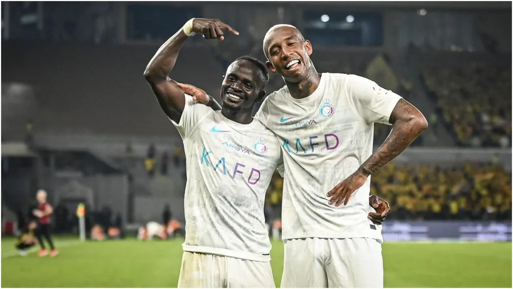 Sadio Mane of Al-Nassr celbrates after scoring – IMAGO / Sports Press Photo