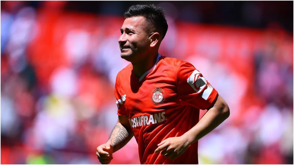 Jean Meneses of Toluca celebrates his goal – IMAGO / Agencia-MexSport