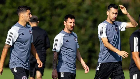 Suarez, Messi and Busquets