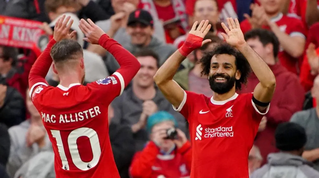 Alexis Mac Allister and Mohamed Salah