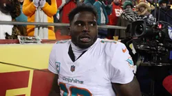 Quarterback Patrick Mahomes #15 of the Kansas City Chiefs celebrates with teammate wide receiver Tyreek Hill #10 after scoring a touchdown against the Chicago Bears in the first quarter of the game at Soldier Field on December 22, 2019 in Chicago, Illinois.