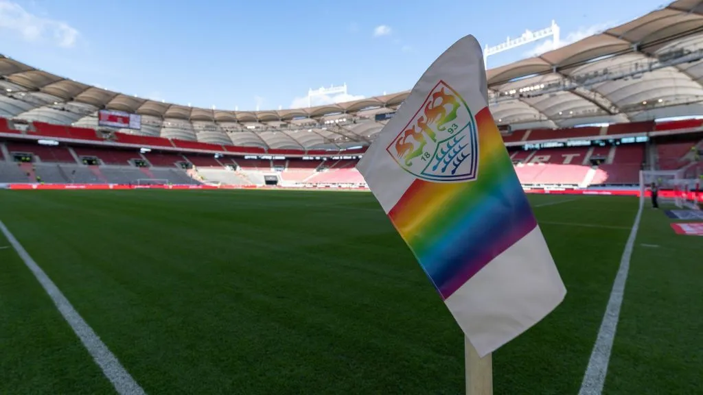 The pride flag at MHPArena.