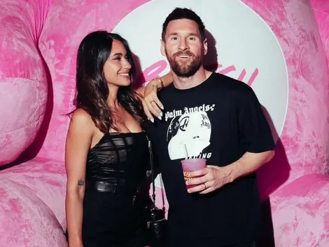 Lionel Messi, Luis Suarez, and Antonela Roccuzzo party at the Bresh Fiesta in Miami