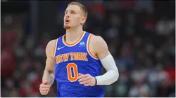 Donte DiVincenzo of the New York Knicks