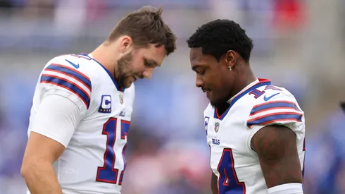 Josh Allen with Stefon Diggs, former Buffalo Bills teammates
