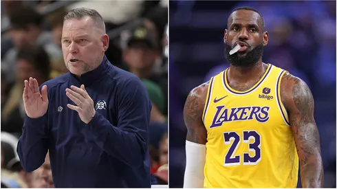Michael Malone (left) and LeBron James.