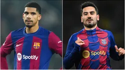 Ronald Araujo (left) and Ilkay Gundogan.