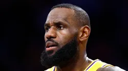 LeBron James of the Los Angeles Lakers