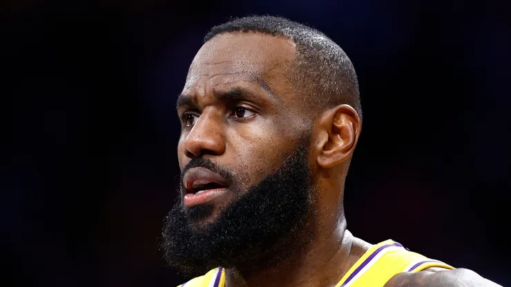 LeBron James of the Los Angeles Lakers