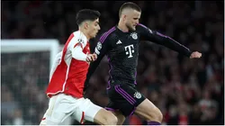 Eric Dier of Bayern Munich and Kai Havertz of Arsenal